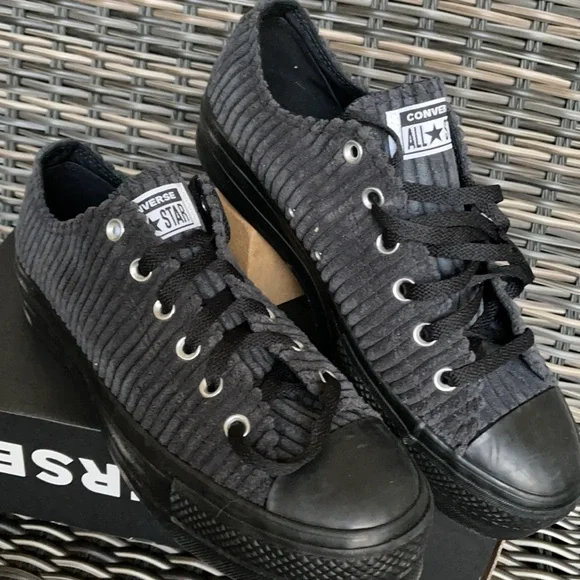 Converse Ctas Lift Platforms OX Black/Black/Black WMNS - Picture 7 of 16